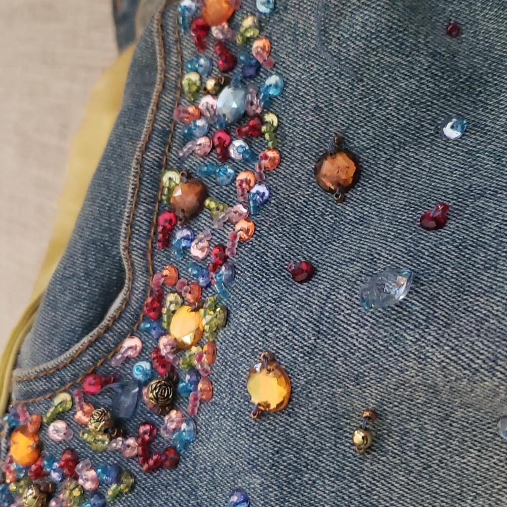 Jeans - Sz 10P - Multi Color  Rhinestones - Picture 11 of 17